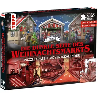 Frech frechverlag Escape Experience Puzzle-Rätsel Adventskalender - Der geheimnisvolle Weihnachtsmarkt