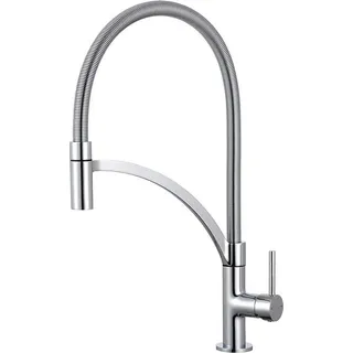 Einhebelmischbatterie EDM 01125 Ibiza Edelstahl Messing Zink 4,9 x 20 x 44, 5 cm