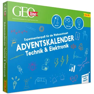 Franzis GEOlino Adventskalender Technik & Elektronik 2020 - Blau