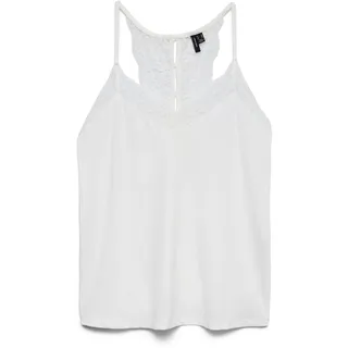 VERO MODA Vmana S/L Lace Top Noos Damen, Snow White
