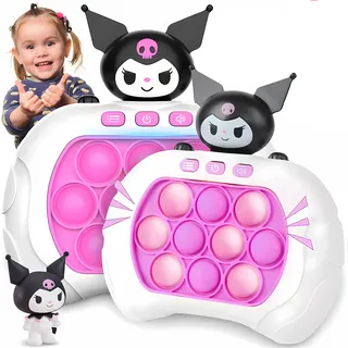 Pop Fidget it Spielzeug Elektronisches Quick Push Spiel Sensorspiel Dekompressions Spielzeug Machine Handheld-Pop-Spiele für Kinder Rosa Retoo