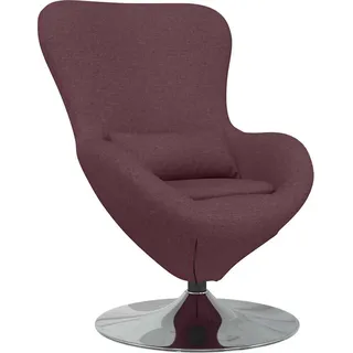 Eiersessel Lila 63 x 73 x 90 cm Stoff - Lila