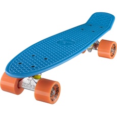 Ridge Skateboard Mini Cruiser, blau-orange, 22 Zoll, R22