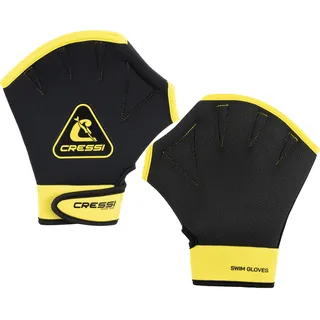 Cressi Aqua Boost Schwimmhandschuhe Unisex Black/Yellow XL