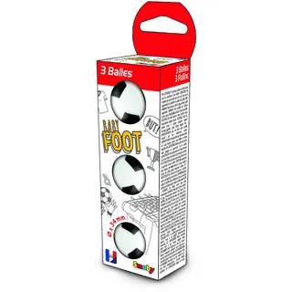 Smoby - Kunststoffbälle mit Fußball-Dekor als Zubehör zu Junioren Tischfussball-Spielen - Balldurchmesser: Ø 34 mm - Geeignet für Kinder ab 3 Jahren