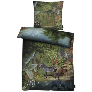 APELT Freddy Motiv Blau 135 x 200 cm + 2 x 80 x 80 cm