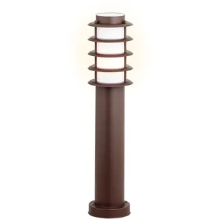 BRILLIANT Oskar Außensockelleuchte rostfarben – Sockelleuchte 51 cm – E27 Außenlampe für Garten, Terrasse und Wege – Outdoor Leuchte IP44 für Haus und Einfahrt, Rostfarbend