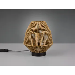 Skandinavische LED Nachttischlampe für Fensterbank, Fensterlampe Rattan-Optik