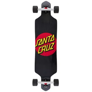 Santa Cruz Classic Dot 9.0 X 36 Drop Thru Cruiser Skateboard - One Size