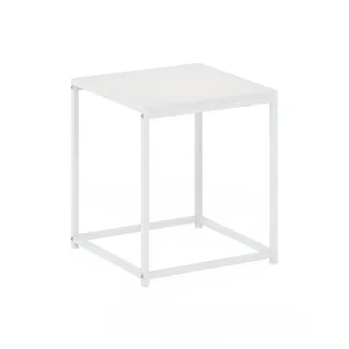 Furinno Camnus Modern Living Beistelltisch, Solides Weiß/Weiß