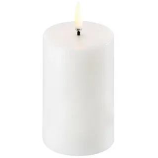 uYuni LED Stumpenkerze 5 x 7,5 cm weiß