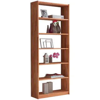 TICAA Kinderregal TICAA 80 x 214 cm Buche massiv braun