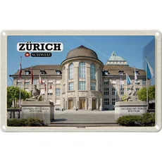 Blechschild 20x30 cm - Zürich Schweiz Universität Zentrum