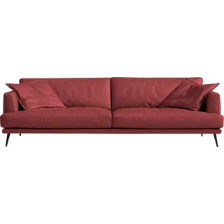 Egoitaliano 2,5-Sitzer »Sophia, Designsofa mit extrakomfortablem Sitzkomfort« Daunenfederung, inkl. 2 Kissen, rot