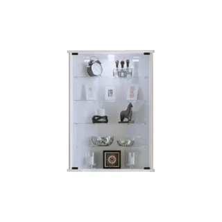 VCM Wandvitrine Vitrosa Mini 59 x 18 x 88 cm Schwarz