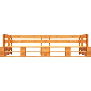vidaXL Garten-Palettensofa 2-Sitzer Honigbraun Holz - Braun