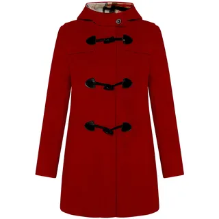 Wolljacke GIL BRET "Dufflecoat mit Kapuze", Damen, Gr. 46, rot (dunkelrot), Obermaterial: 75% Wolle WO. 20% Polyamid PA. 5% Kaschmir WS., Jacken Wolljacke