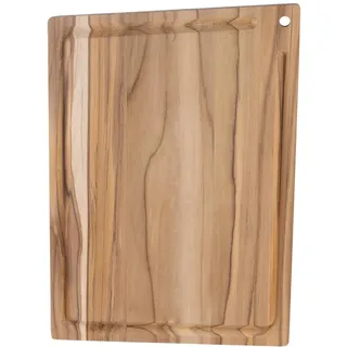 Tramontina 13458/052 Schneidebrett aus Holz, Shracco Essential, M, 33 x 20 cm, leicht, wendbar, geriffelt, hergestellt in Brasilien