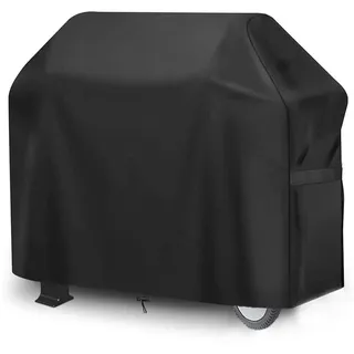 BESKETIE Grill Abdeckhaube, Gasgrill Grillabdeckung Wetterfest Für Weber Genesis Spirit E-310, E-320, 420D Oxford Wasserdicht Regendicht BBQ Abdeckung Schutzhülle Staubdicht Abdeckplane - 147x61x122cm
