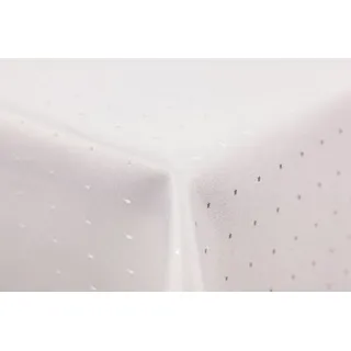 Punkte Damast Tischdecke 160 rund von First-Tex *champagner*