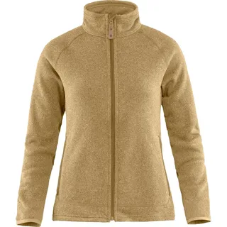 Fjallraven 83520-196 Övik Fleece Zip Sweater W Sweatshirt Damen Dune Beige Größe XL