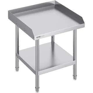 Vevor Arbeitstisch Edelstahl 61 x 61 x 66 cm