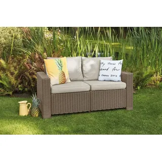 Gartenmöbel Keter California zweisitziges Sofa Cappuccino - Grau