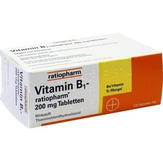 Bild Vitamin B1-ratiopharm 200 mg Tabletten 100 St.