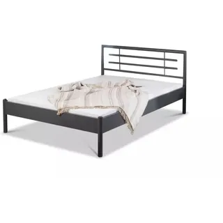 Metallbett Lia – 100 x 220 cm / dunkelgrau