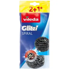 Vileda Edelstahl Spirale 2+1 , Mehrfarbig, 3 St眉ck