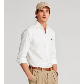 Polo Ralph Lauren für Herren. 710772290003 Custom Fit Oxford Hemd weiß (L), Lässig, Baumwolle, Langarm