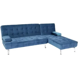 MCW Schlafsofa K22 Samt Blau