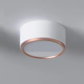 Modern Spot- Deckenleuchte Kaps - Weiß/Kupfer