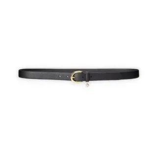 Lauren Ralph Lauren für Damen. 412802952004 Gürtel aus geprägtem Leder mit schwarzer Perle (XS), Lässig