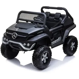 Runruntoys Mercedes Benz Unimog 12v Aufsitzfahrzeug - Black - One Size