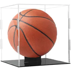 Basketball Vitrine,Transparente Acryl Football Basketball Display Case mit Ständer,Acryl-Vitrine für Actionfiguren, Spielzeug, Sammlerstücke, Fußball-Vitrine
