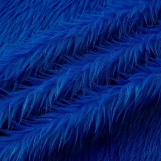 Blausky 160cm x 1yard Flauschiges Kunstfell Stoff,Plüschstoff Fellimitat Kunstpelz Pelz Stoff Plüsch-Teppich zum Basteln Nähen Dekorieren für DIY Kleidung Decke Weihnachtsschmuck,Blau A