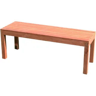 Gartenbank ohne Lehne 3-Sitzer 150 cm in Premium Teak