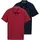 TOM TAILOR Poloshirt Packung 2 Stk im Doppelpack rot