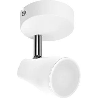 OSRAM LED SPOT PEAR Spotlight GU10, weiß, 4,3W, 350lm, warmweiße Lichtfarbe, ausrichtbarem Leuchtenkopf, einfache Montage, Kombination mit smarten GU10-Lampen möglich, IP 20, 2700K - Weiß