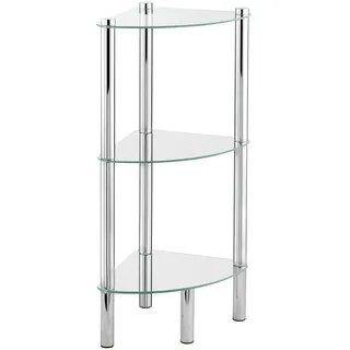 Wenko Eckregal Yago mit 3 Glasablagen,