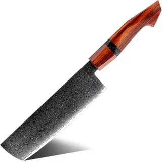 Damast Küchenmesser KI-35079 - Nakiri KP35079 - Bronze