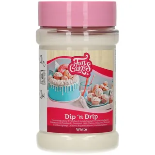 FunCakes Dip 'n Drip Weiß: Tropfen für Kuchen, guter Geschmack, perfekt zum Dekorieren von Kuchen, Tropfen für Kuchen, Kuchen Tropfen. 375 g.