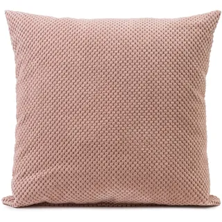 Gözze - Kissen Sven, Dekokissen in genoppter Optik, Weiches Sofakissen mit Füllung, 100% Polyester, 60 x 60 cm - Altrosa