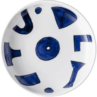 Alessi NF08/2 Suppenplatte, Porcelain, White, Blue