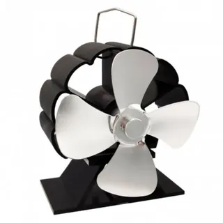 Ofenventilator FLAMINGO vierflügelig MINI, silber