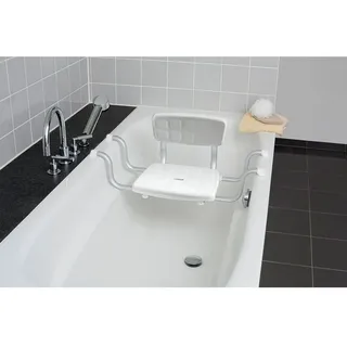 Eschenbach Badewannensitz mit Rückenlehne Weiß