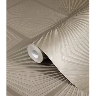 Glööckler Vliestapete Imperial Rauten Braun