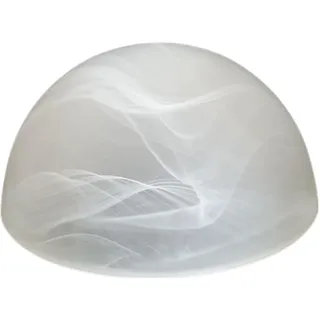 Lampenschirm E14 Aufsetzglas Ersatzglas für Trio Fynn 92271-07 – Glas Lampenschirm für Tischlampe, Fluter & Leuchte, Ersatzschirm Lampenglas klar satiniert, LED geeignet