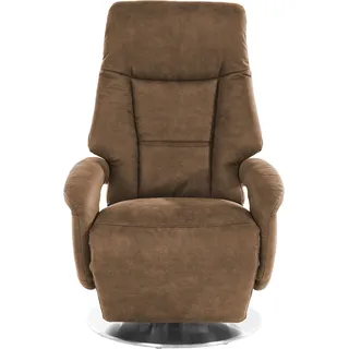 sit&more TV-Sessel Enjoy Kunstleder 74 x 113 x 77 cm Braun mit Motor und Aufstehhilfe